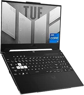 TUF Dash 15 Gaming Laptop with 15.6in 144Hz FHD Display and Intel Core i7-12650H - Off Black, FX517ZM-AS73