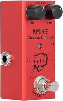 lotmusic Electric Guitar Effects Pedal Mini Single Type DC 9V True Bypass Classic Chorus (Red)