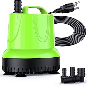 FREESEA Fountain Submersible Water Pump: 845 GPH 60W Small Sump Pump for Outdoor Pond Hydroponic Statuary Waterfall Aquarium Fish Tank