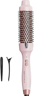 Wavytalk Thermal Brush, 1.5 Inch Negative Ion Thermal Round Brush Creates Salon-quality Blowouts, lonic Frizz Reduction Makes Hair Shinier & Smoother (Millennial Pink)