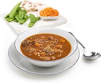 Beef in Red Wine with Lentils High Protein Ready Meal | Camping, Hiking, Gym