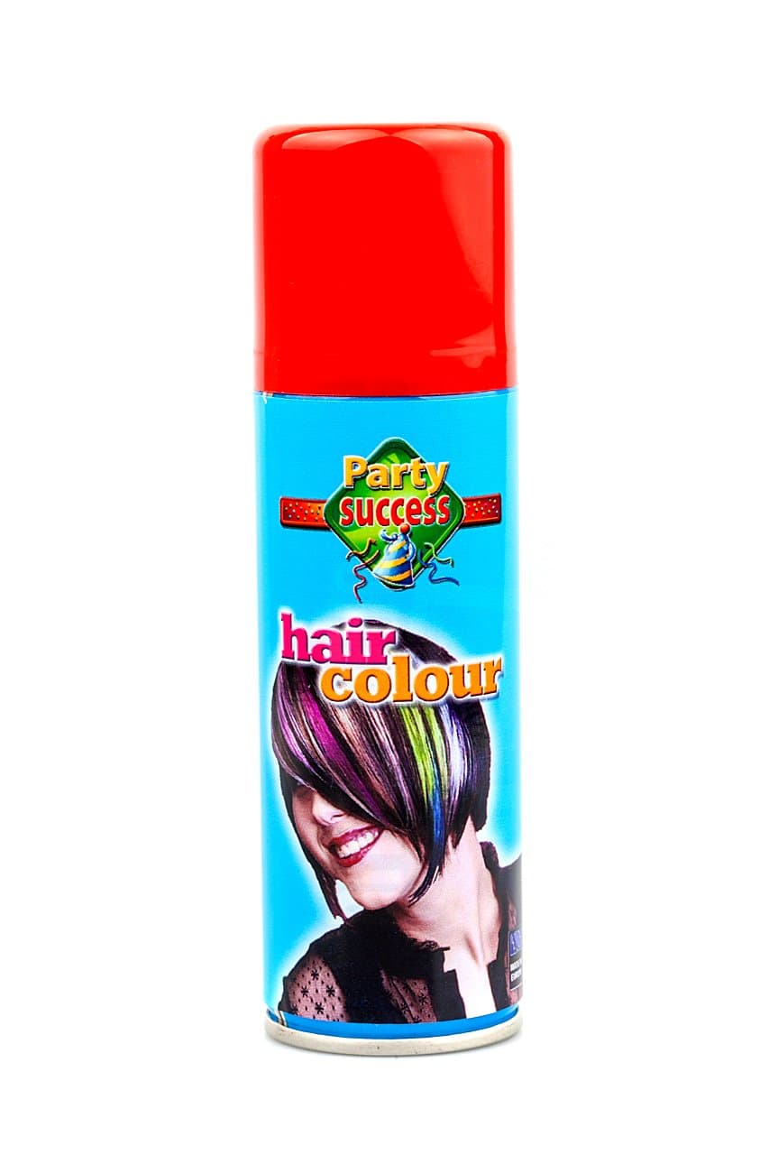 Temporary Colour Hair Spray (Red)