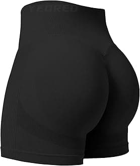YEOREO Professional Women Workout Shorts 3.6" Scrunch Shorts Seamless High Waisted Contour Gym Yoga Biker Shorts
