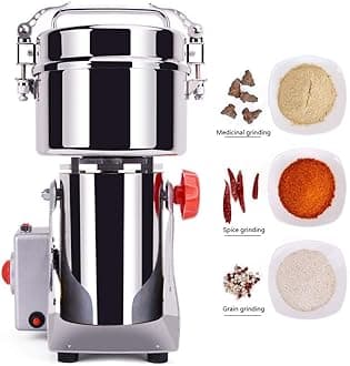 MAIES 500G Electric Grain Grinder Mill High Speed Grain Mill Swing Type Stainless Steel Pulverizer for Medicine Coffee Beans Herbs Spices Mill Machine for Home and Professional Use