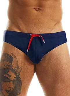 MIZOKMen's Swimwear Bikini Swimming Briefs Pad Swimsuits Board Surf Shorts Trunks