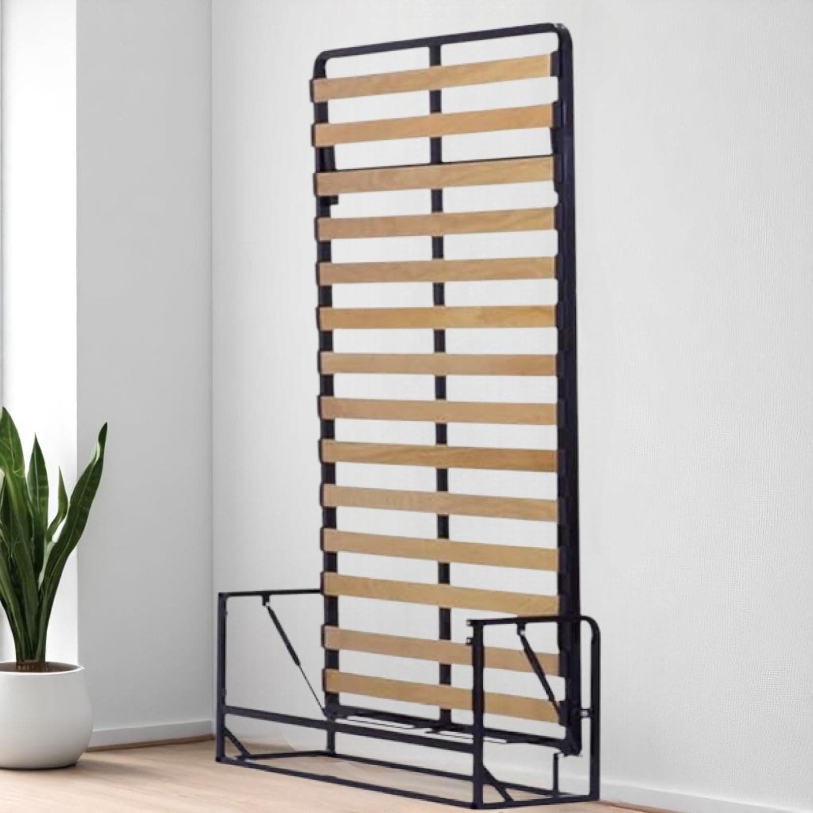 Murphy Bed - Classic Vertical Wall Bed - Fold Up - Space Saving Folding Bed Frame - Pull Down (120 cm x 200 cm)