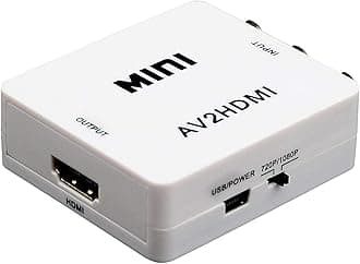 PremiumAV Mini HDMI 2AV UP Scaler 1080P HD Video Converter (White)