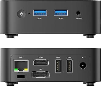 ACEMAGIC Vista Mini V1 Mini PC, Alder Lake-N N97 (Beat N100/N95/N150) up to 3.6 GHz Mini Computers, 8GB DDR4 256TB SSD, 4K Dual Display WiFi BT VESA Micro Small Pc Windows 11 Pro Mini Desktop