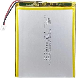 Liter energybattery 3.7V Lipo Battery 4000mAh Rechargeable Lithium ion Polymer Battery 407090 with JST Connector