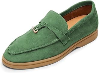 Milooey shoes Women's Round Toe Flat Loafers Comfort Slip On Moccasins Lightweight Driving Penny Loafer Casual Dress Walking Shoes Size 4-16 US