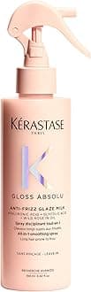 Kerastase Gloss Absolu Anti-Frizz Glaze Milk - Instantly Detangles, Hydrates & Smooths, Eases Blow-Dry, Absorbs Frizz & Fly-Aways, Protects from Heat & Humidity, For Long Hair