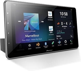 Pioneer DMH-WT8600NEX 10.1" Capacitive HD Screen, Floating Display – Wireless & Wired Apple CarPlay & Android Auto, Amazon Alexa Built-in, Bluetooth, FLAC, Backup Camera, HD Radio