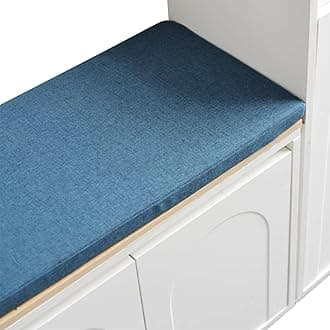 Bench Cushions for Indoor Furniture 40/48/60 x 14/15/17/11 inch Rectangular Non Slip Outdoor Bench Cushion pad for Deck Chair Swings Bench Cushion(Color 6,48x16x2in)