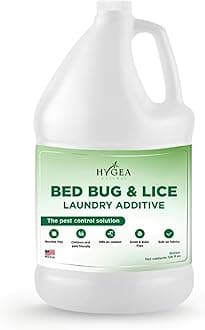 Hygea Natural Lice and Bed Bug Laundry Additive - Environmentally Responsible, Odorless, and Stain-Free Liquid Laundry Treatment - Any Water Temperature (1 Gallon)