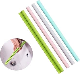 Reusable Silicone Straws - Openable & Washable, Easy to Clean, Straight Smoothie Straws - 4 Pcs, BPA Free, Eco-Friendly, Cold & Hot Compatible