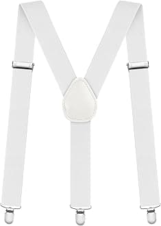 Men's Adjustable Wide Braces, Extra Wide X Braces for Men, Braces for Men with Very Strong 4 Clips - 3.5 cm