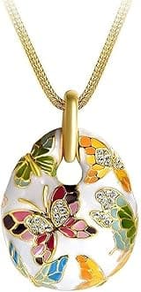 Jewellery Sets for Women Enamel Necklace Pendant Jewellery set with Earrings For Girls/Women