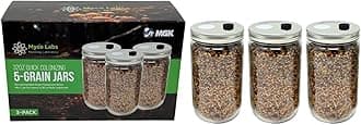Myco Labs Premium Quick Colonizing 32oz 5-Grain Mushroom Spawn Jars (3-Pack)