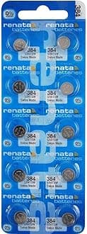 Renata 384 SR41SW Batteries - 1.55V Silver Oxide 384 Watch Battery (10 Count)