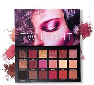Professional 18 Colors Eyeshadow Makeup Palette, High Pigmented 10 Matte + 7 Shimmer + 1 Metallic Glitter, Velvety Creamy Blendable Long Lasting Eye Shadow Pallets Makeup Set Kit