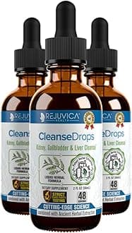 Rejuvica Health Cleanse Drops - Advanced Kidney & Gallbladder Cleanse Support Supplement - Liquid Delivery for Better Absorption - Chanca Piedra Used in Amazonian Rainforest
