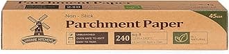 Unbleached Parchment Paper for Baking, 12 in x 240 ft, 240 Sq.ft, Baking Paper, Non-Stick Parchment Paper Roll for Baking, Cooking, Grilling, Air Fryer and Steaming