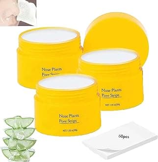 Lu-elle Pore Strips, Blackhead Remover Mask, 60 Pieces Pore Strips, Black head Remover Peel off Mask,Deep Pore Cleaner Nose Blackhead Remover Pore Strips,Black Head Remover for Face (3Pcs)