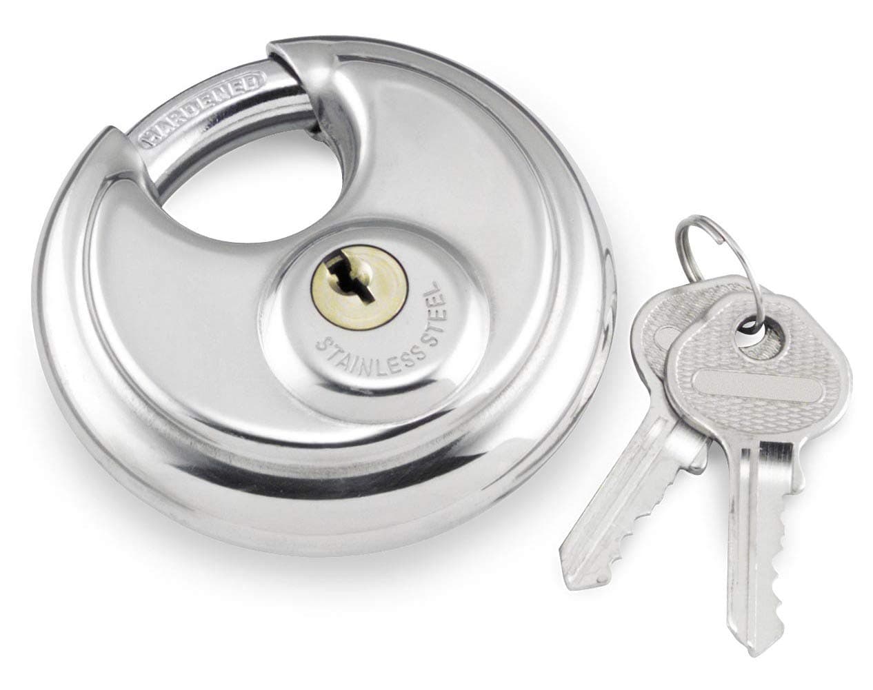 Bully Locks LOCK PAD STAINLESS ROUND BULLY Locks Stainless Round Padlock SIL70 mm- BUFFALO