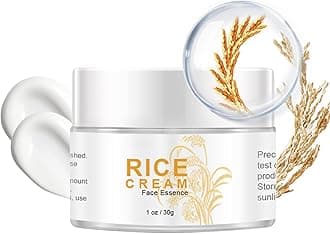 Rice Cream for Face, Rice Moisturizer with Niacinamide, Korean Face Moisturizer, Anti Aging Face Cream, Korean Face Cream, Improves Moisture Skin Barrier, Even Out Skin Tone, Rice Skincare