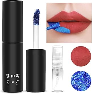 Lip Stain, Peel Off Lip Stain Lip Tint, Tattoo Color Lip Gloss,Long Lasting Waterproof Liquid Lipstick with 3ML Empty Spray Bottle,Non-stick Cup Lip Tint Lip Makeup For Women Girls#Orange