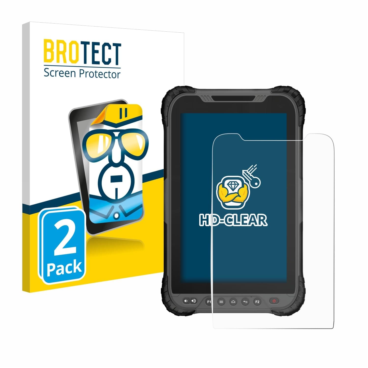 brotectScreen Protector compatible with GeoMax Zenius 800 (2 Pack) - HD-Clear Protection Film