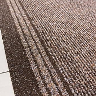 The Rug House Brown Rubber Backed Very Long Hallway Hall Runner Narrow Rugs Custom Length - Sold and Priced Per Foot