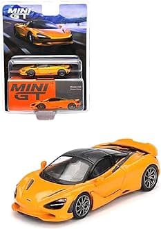 Diecast Collectibles Model Car Compatible with Mini GT 1:64 (2.75") McLaren 750S McLaren Orange Limited Edition MGT00814