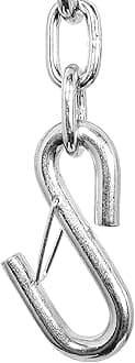 Camco Heavy Duty Steel 48" Safety Chain with Spring Hooks - Secures Tow Vehicle to Trailer | Class I 2,000 lb Capacity | Great for RV, Trailer, and Boat Towing |Rust Resistant - (50022)