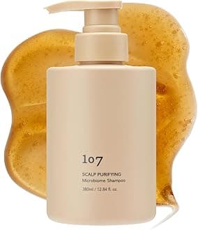 107 Clarifying Shampoo - Purifying Shampoo for Build Up, Dirt, Oil, Itchy, Dry Scalp – Fermented Vinegar & Ginseng for Refreshed & Revitalized Scalp - Paraben, Phthalate and Sulfate Free (12.84oz)