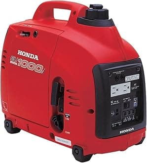 EU1000i Inverter Generator, Super Quiet, Eco-Throttle, 1000 Watts/8.3 Amps @ 120v (Red)