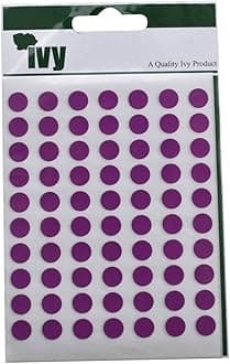 Purple DOTS Self Adhesive labels 8mm Dia 232720