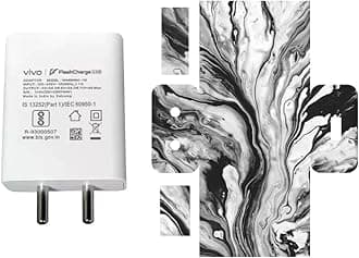 AtOdds - Compatible for Vivo Flash Charger (44W) - Charger/Adapter Skin Wrap (MarbleEffect5)