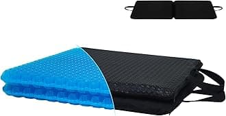 Gel Seat Cushion for Long Sitting - Two Sizes Gel Cushion - 19"x17.5"x2.8" (F...