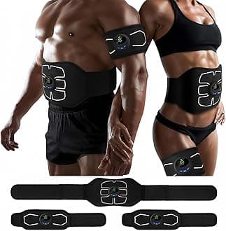 Electronic Muscle Stimulator, Abs Stimulator Muscle Toner, Ab Machine Trainer for All Body, Fitness Strength Training Workout Equipment for Men and Women