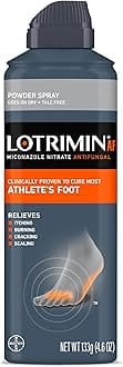 AF Athlete's Foot Powder Spray, Miconazole Nitrate 2%, Clinically Proven Effective Antifungal Treatment of Most AF, Jock Itch and Ringworm, 4.6 Ounces (133 Grams) Spray Can