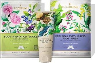 LuxaDerme Foot Care Combo - Elevate your foot care routine and step into baby soft feet | Beauty combo | Skincare combo Pack of 3