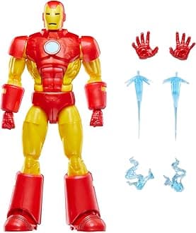 Marvel Legends Series Iron Man (Model 09), Iron Man Comics Collectible 6-Inch Action Figure, Retro-Inspired Blister Card