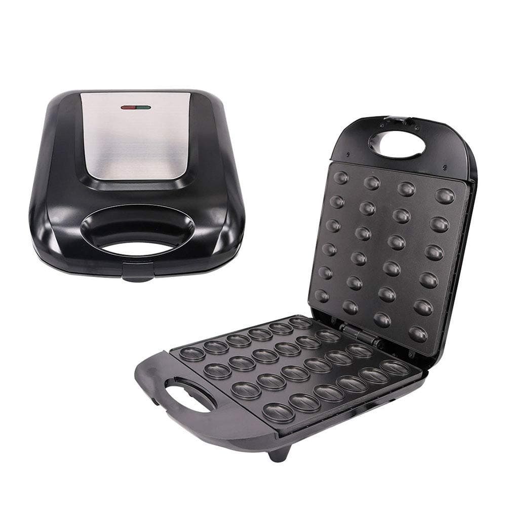 Electric Nut Cake Maker High Capacity 24, Nut Baker Bread Waffle Sandwich Baking Machine Frying Pan for Toaster, Breakfast, Kitchen, Oven