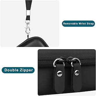 Canboc Hard Case for Kodak PIXPRO Friendly Zoom FZ55 / FZ45 / FZ53 16MP Digital Camera, Mesh Pocket fits SD Card, USB Charging Adapter, USB Cable, Black