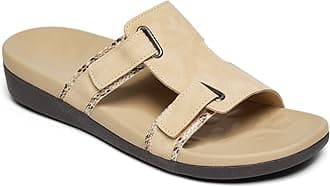 MEGNYA Slides for Women, Sandals for with Arch Support, Classic Women Sandals for Khaki size 6