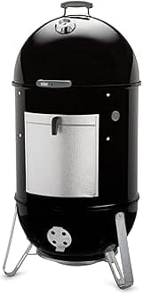 Weber 731001 Barbecue Stove, Diameter 22.4 inches (57 cm), Smokey Mountain Cooker, Easy Smoke Cooking, Charcoal with Thermometer