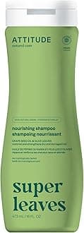 Nourishing Hair Shampoo, EWG Verified, For Dry and Damaged Hair, Naturally Derived Ingredients, Vegan and Plant Based, Grapeseed Oil and Olive Leaves, 16 Fl Oz