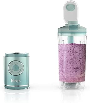 Ninja BC251MT Blast Max Personal Cordless Blender for Smoothies, Blend, Ice Crush, 22 oz. Twist & Go Vessel, Sea Glass - Certified Refurbished