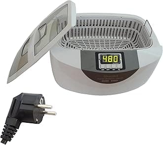 iSonic P4820-CE-WPB Commercial Ultrasonic Cleaner, 2.5L, White Color, Plastic Basket, 220V, European Plug (Do not Order for US, Canada)